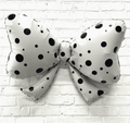 Black & White Polka Dot Bow Balloon – 40"