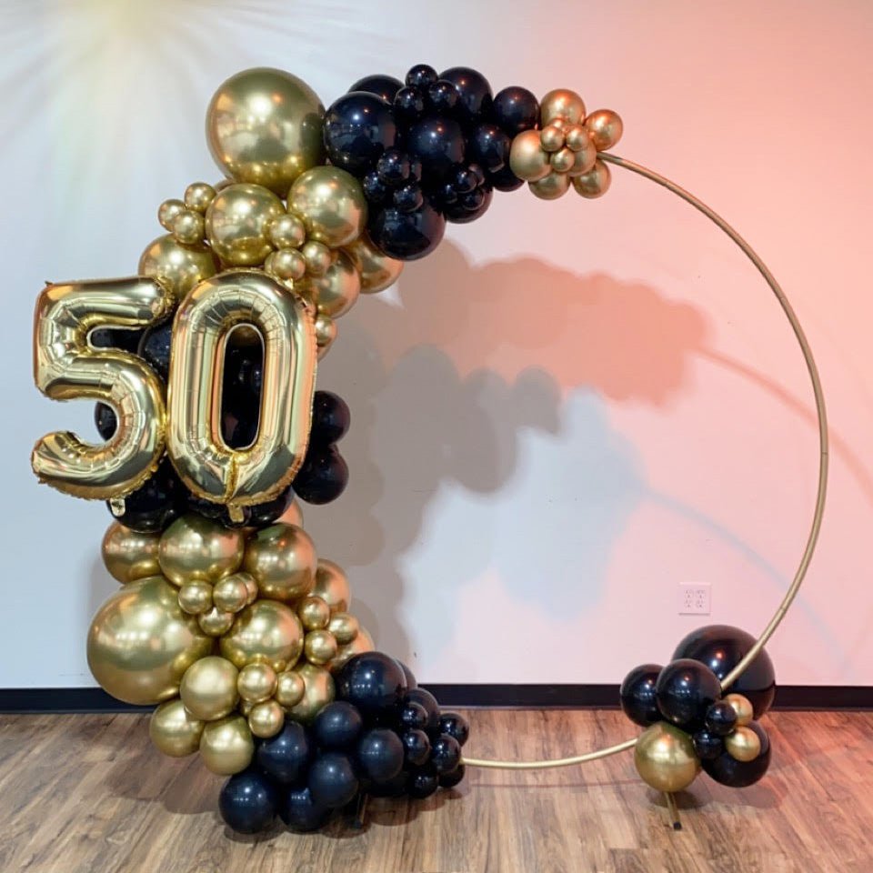 Giant Gold Number Balloon | 32" Metallic Foil | Numbers 0-9
