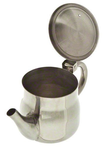 Stainless Steel Gooseneck Tea & Coffee Pot w/ Vented Hinged Lid