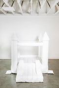 Mini Ava - White Bounce House with Cone Tops