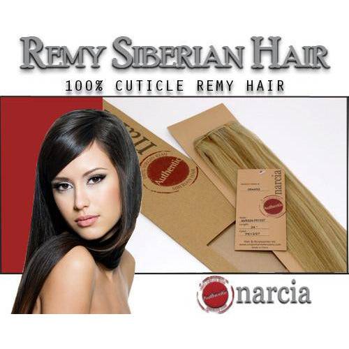 Narcia Weft Hair Extensions 100% Remy Siberian Human Hair, Silky Straight 28 Inch