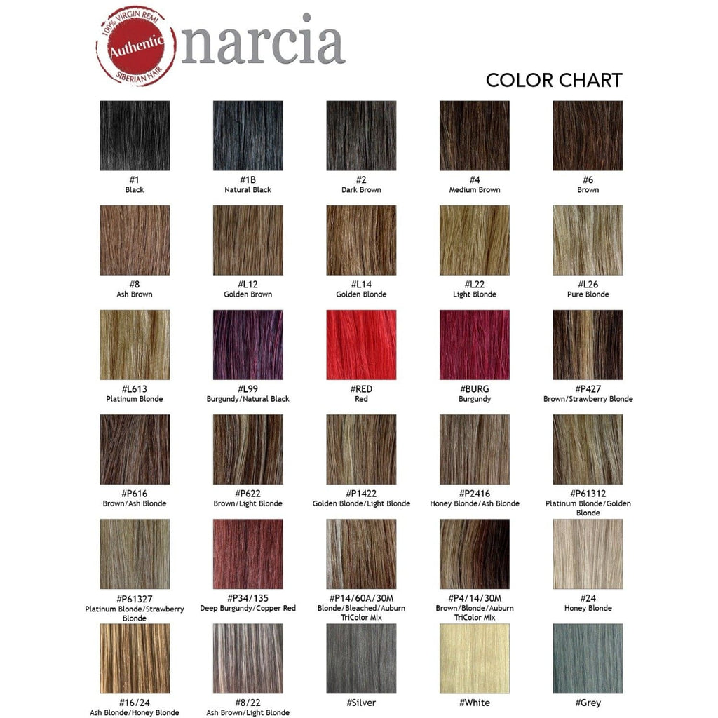 Narcia Weft Hair Extensions 100% Remy Siberian Human Hair, Silky Straight 28 Inch