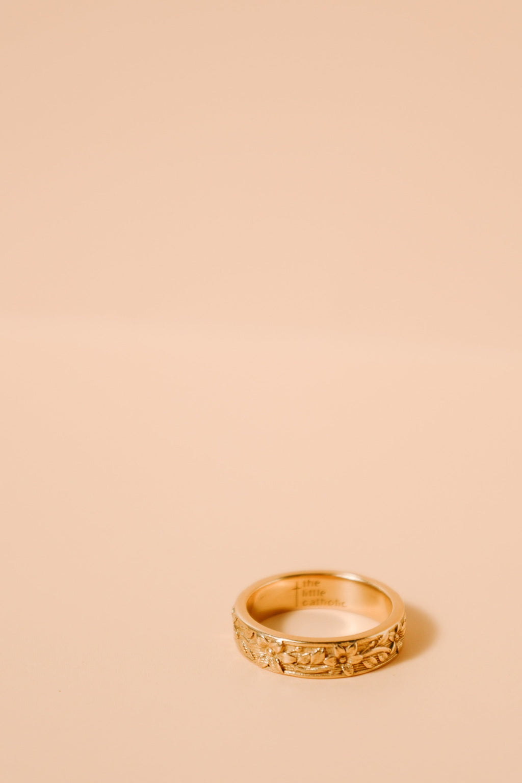 St. Josephs Lily Ring | Gold Vermeil