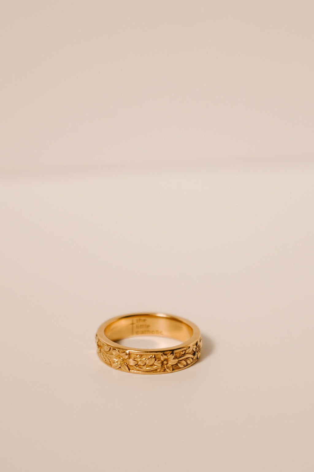 St. Josephs Lily Ring | Gold Vermeil