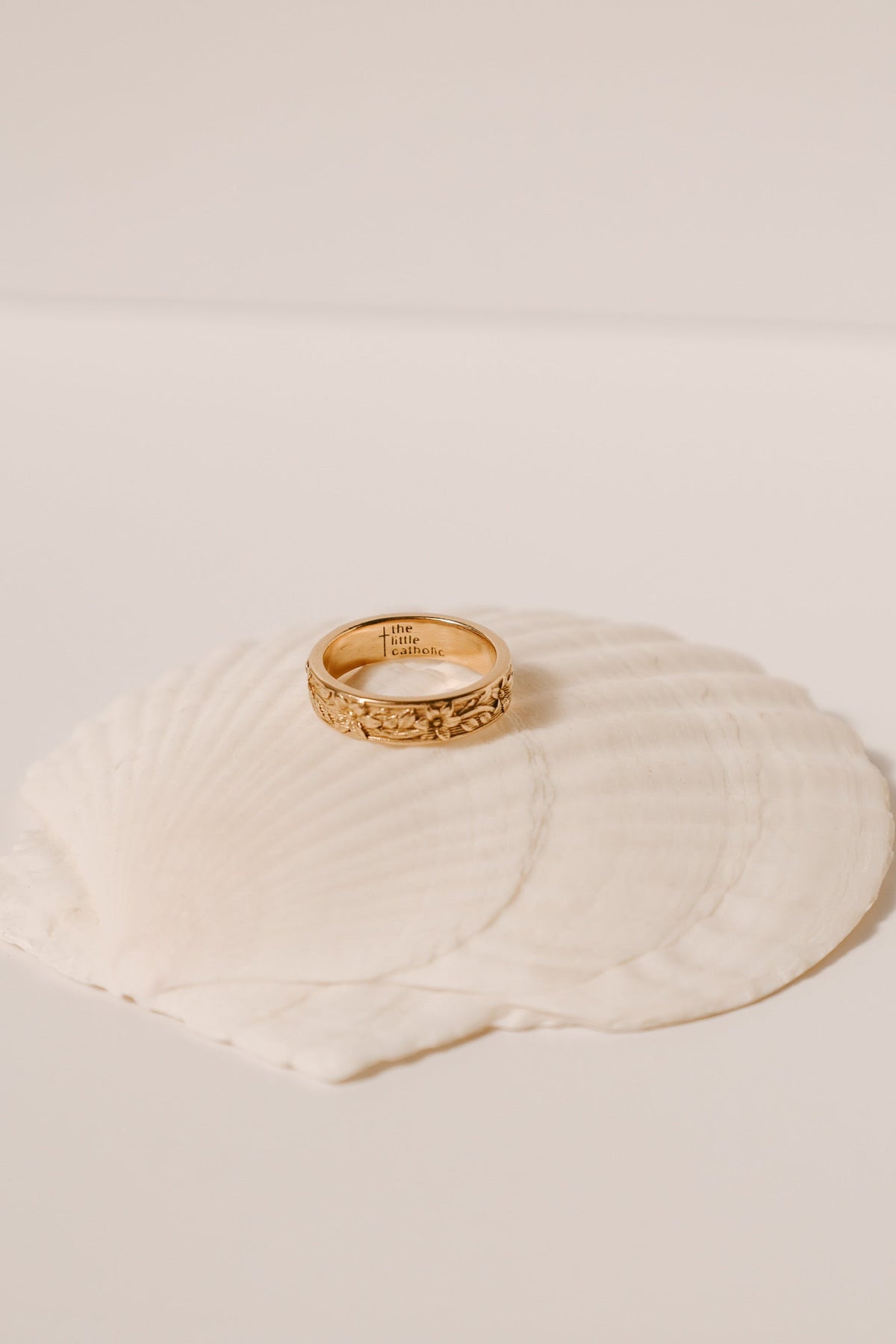 St. Josephs Lily Ring | Gold Vermeil