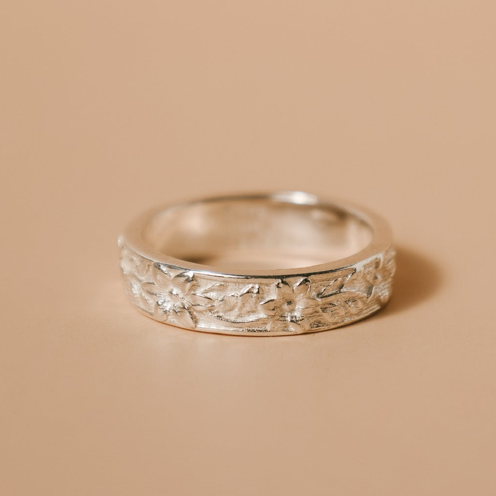 St. Josephs Lily Ring | Sterling Silver
