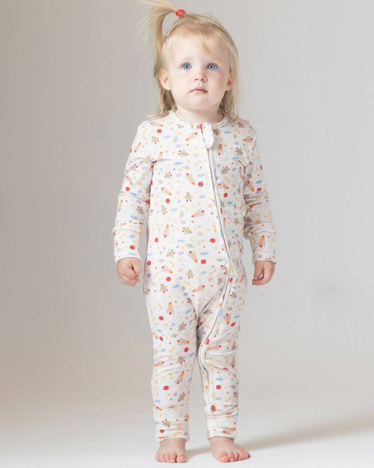 Rocketship Bamboo Toddler Pajamas – Romper