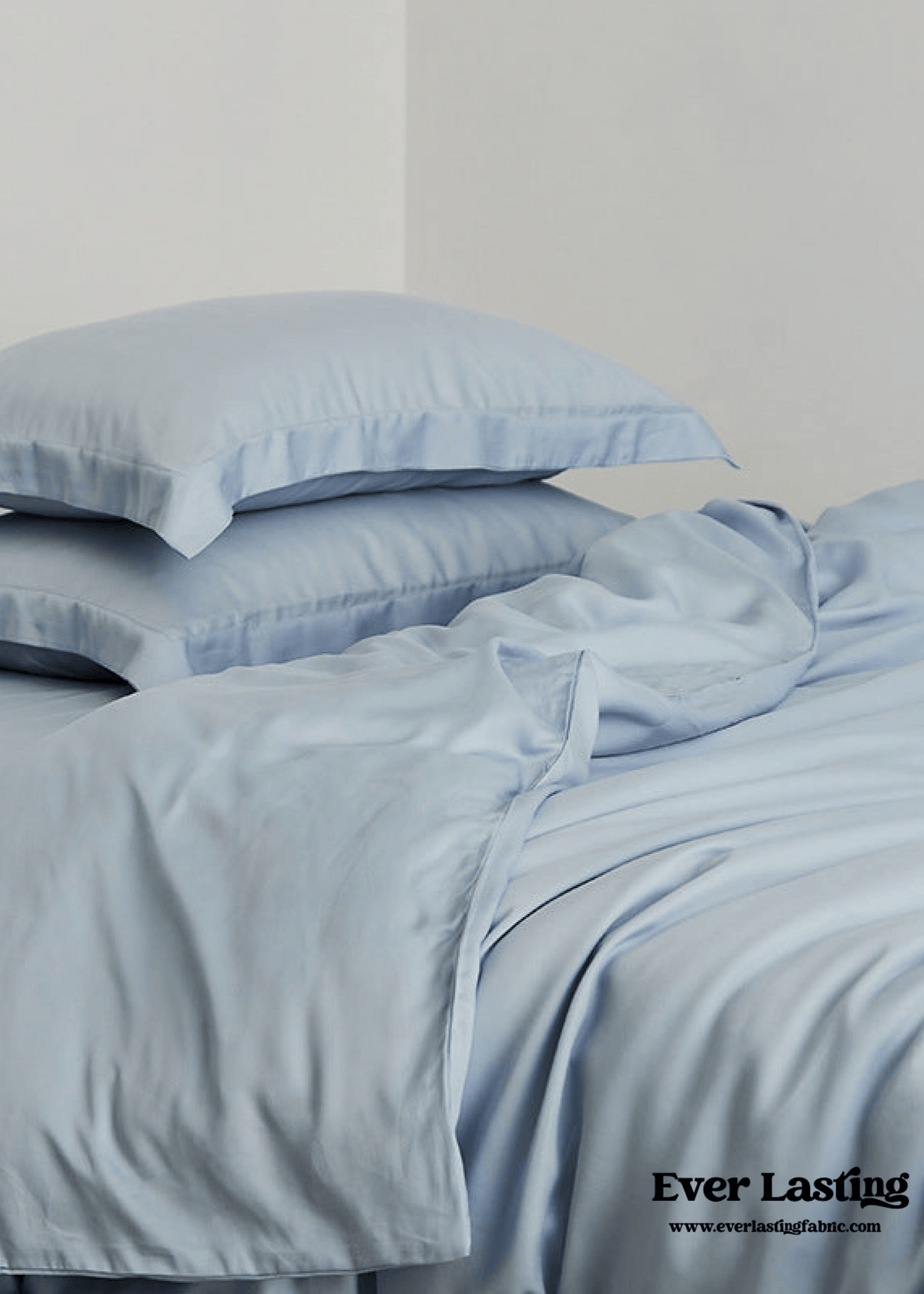 Silky Solid Tencel Bedding Set / Blue